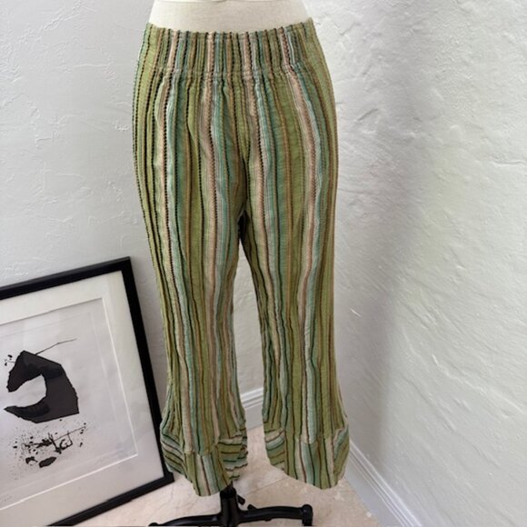FREE PEOPLE Day's End Stripe Pants Camo Combo XS - Picture 7 of 9